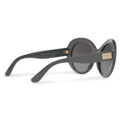 Dolce & Gabbana - Round Sunglasses in Acetate - Gray - Dolce & Gabbana Eyewear - Avvenice