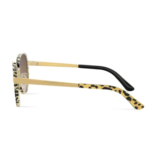 Dolce & Gabbana - Round Sunglasses Print Family - Leo Glitter - Dolce & Gabbana Eyewear - Avvenice