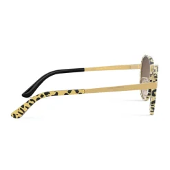 Dolce & Gabbana - Round Sunglasses Print Family - Leo Glitter - Dolce & Gabbana Eyewear - Avvenice