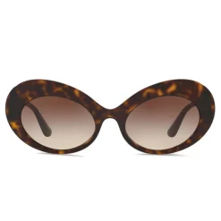 Dolce & Gabbana - Round Sunglasses Print Family - Havana - Dolce & Gabbana Eyewear - Avvenice