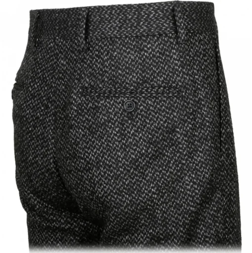 Dolce & Gabbana - Smoky Black Wool Trousers - Dolce & Gabbana Exclusive Luxury Collection - Avvenice