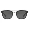 Dolce & Gabbana - Square Sunglasses with Metal Structure - Shiny Black - Dolce & Gabbana Eyewear - Avvenice