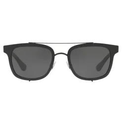 Dolce & Gabbana - Square Sunglasses with Metal Structure - Shiny Black - Dolce & Gabbana Eyewear - Avvenice