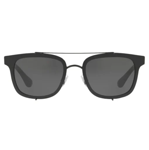 Dolce & Gabbana - Square Sunglasses with Metal Structure - Shiny Black - Dolce & Gabbana Eyewear - Avvenice