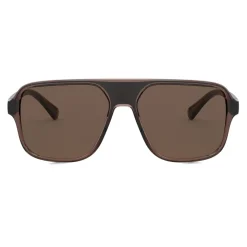 Dolce & Gabbana - Step Injection Sunglasses - Brown Black - Dolce & Gabbana Eyewear - Avvenice