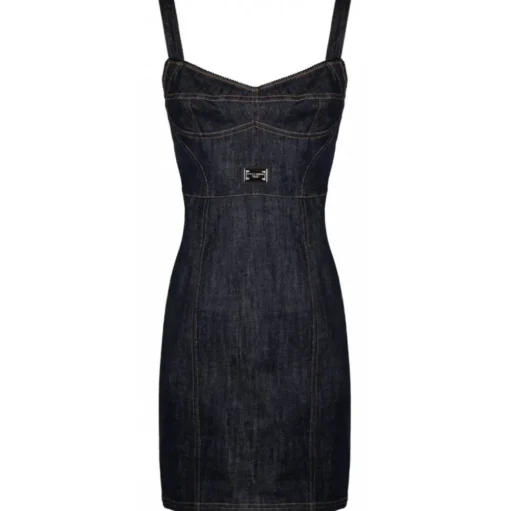 Dolce & Gabbana - Stretch Design Denim Dress - Dolce & Gabbana Exclusive Luxury Collection - Avvenice