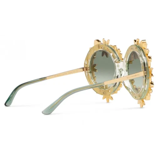 Dolce & Gabbana - Sunflower Sunglasses - Green - Dolce & Gabbana Eyewear - Avvenice