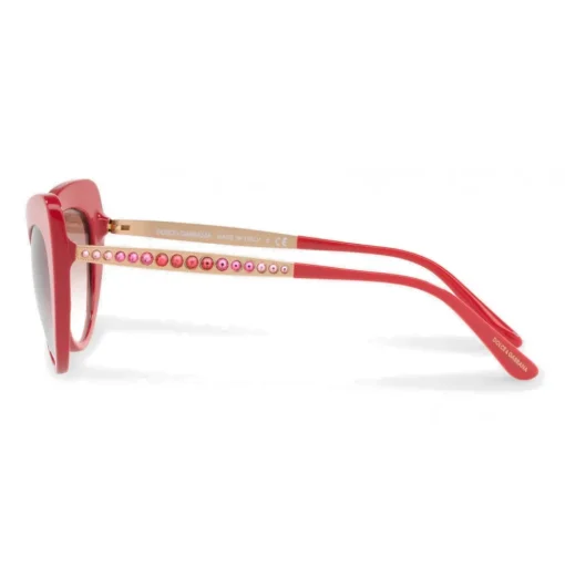 Dolce & Gabbana - Sunglasses Cat-Eye Sunglasses with Crystals - Fuchsia - Dolce & Gabbana Eyewear - Avvenice