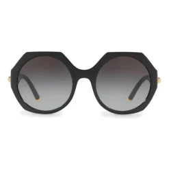 Dolce & Gabbana - Sunglasses in Nylon Fiber with Metal Plaque - Black - Dolce & Gabbana Eyewear - Avvenice