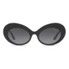 Dolce & Gabbana - Sunglasses Oval in Acetate - Black - Dolce & Gabbana Eyewear - Avvenice