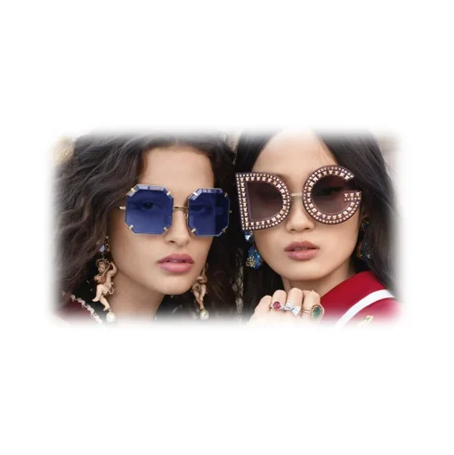 Dolce & Gabbana - Sunglasses in Gold Metal - Gold - Jewel - Sunglasses - Dolce & Gabbana Eyewear - Avvenice