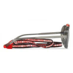 Dolce & Gabbana - Sunglasses in Metal with Fabric Band - Red - Dolce & Gabbana Eyewear - Avvenice