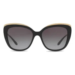 Dolce & Gabbana - Sunglasses Cat-Eye with Gros Grain Decoration - Black and Gold - Dolce & Gabbana Eyewear - Avvenice