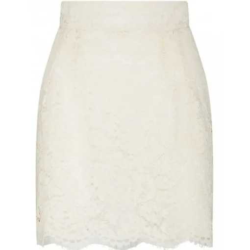 Dolce & Gabbana - White Floral Lace Miniskirt - Dolce & Gabbana Exclusive Luxury Collection - Avvenice