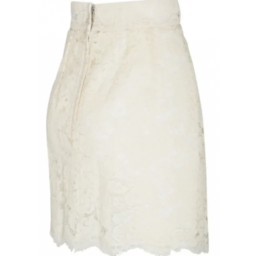 Dolce & Gabbana - White Floral Lace Miniskirt - Dolce & Gabbana Exclusive Luxury Collection - Avvenice