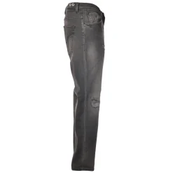 Dondup - Jeans Straight Leg with Stitched Tears - Gray - Trousers - Luxury Exclusive Collection - Avvenice