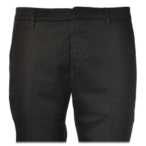 Dondup - Lightweight Cotton Trousers - Black - Trousers - Luxury Exclusive Collection - Avvenice