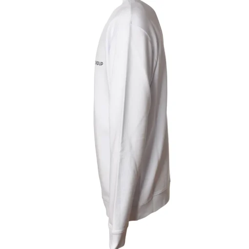 Dondup - Long-Sleeved Crewneck with Logo - White - Sweatshirt - Luxury Exclusive Collection - Avvenice