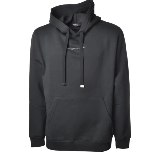 Dondup - Long-Sleeved Hoodie with Logo - Blue - Sweatshirt - Luxury Exclusive Collection - Avvenice