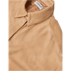 Dondup - Oversized Genuine Suede Shirt - Camel - Shirt - Luxury Exclusive Collection - Avvenice