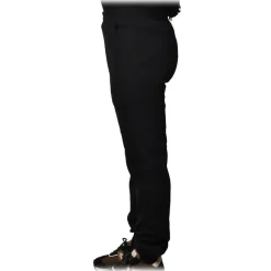 Dondup - Sporty Trousers with Elastic - Black - Trousers - Luxury Exclusive Collection - Avvenice