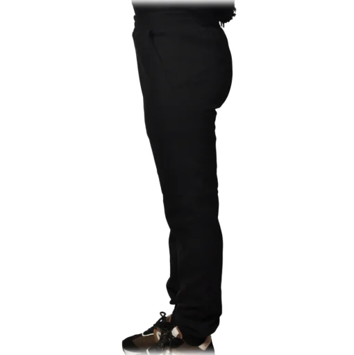 Dondup - Sporty Trousers with Elastic - Black - Trousers - Luxury Exclusive Collection - Avvenice