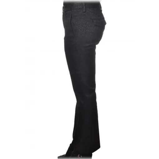 Dondup - Spotted Pattern Trousers - Black - Trousers - Luxury Exclusive Collection - Avvenice