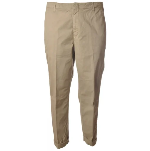 Dondup - Trousers in Faded Cotton - Beige - Trousers - Luxury Exclusive Collection - Avvenice
