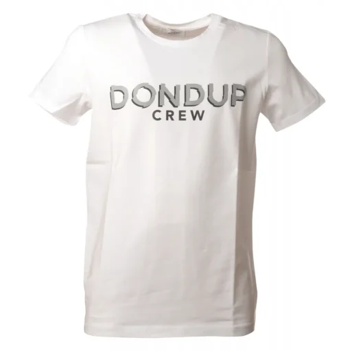 Dondup - T-shirt with Logo - White - T-shirt - Luxury Exclusive Collection - Avvenice