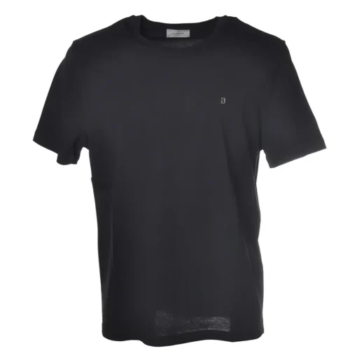 Dondup - T-shirt with Metal Logo - Blue - T-shirt - Luxury Exclusive Collection - Avvenice