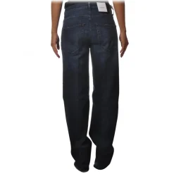 Dondup - Wide Leg Model Jeans with High Waist - Blue - Trousers - Luxury Exclusive Collection - Avvenice