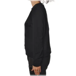 Elisabetta Franchi - Oversize Sweatshirt in Cotton - Black - Sweatshirt - Made in Italy - Luxury Exclusive Collection - Avvenice