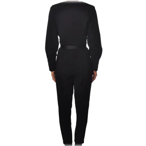 Elisabetta Franchi - Suit with Belt Detail - Black - Dress - Made in Italy - Luxury Exclusive Collection - Avvenice