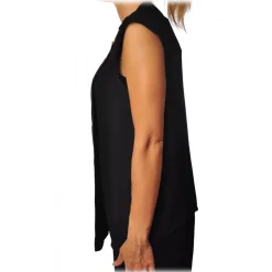 Elisabetta Franchi - Top with Star Necklace Detail - Black - Top - Made in Italy - Luxury Exclusive Collection - Avvenice