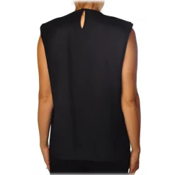 Elisabetta Franchi - Top with Star Necklace Detail - Black - Top - Made in Italy - Luxury Exclusive Collection - Avvenice