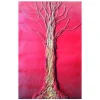Eliza Oynus - Red Passion Tree - Installation - Silk - Linen - Gold - Avvenice