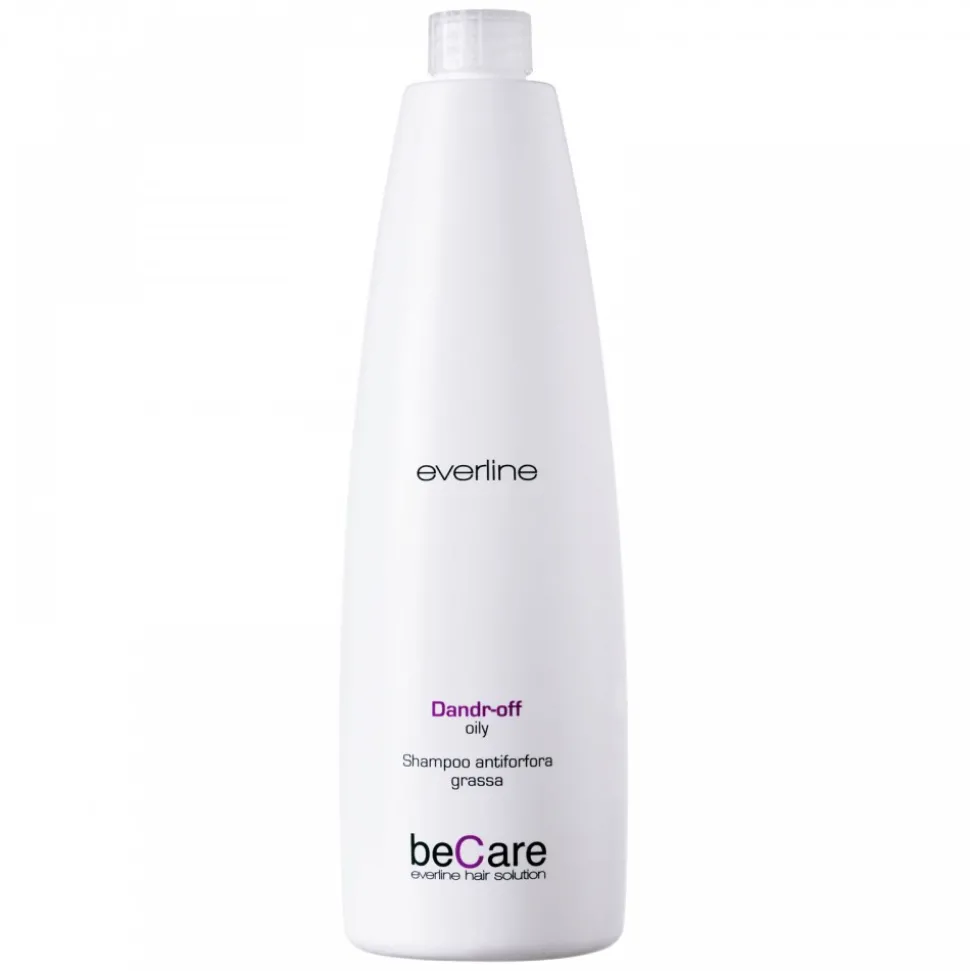 Everline - Hair Solution - Anti Dandruff - Fat Dandruff Shampoo - BeCare - Professional Color Line - 1000 ml - Avvenice