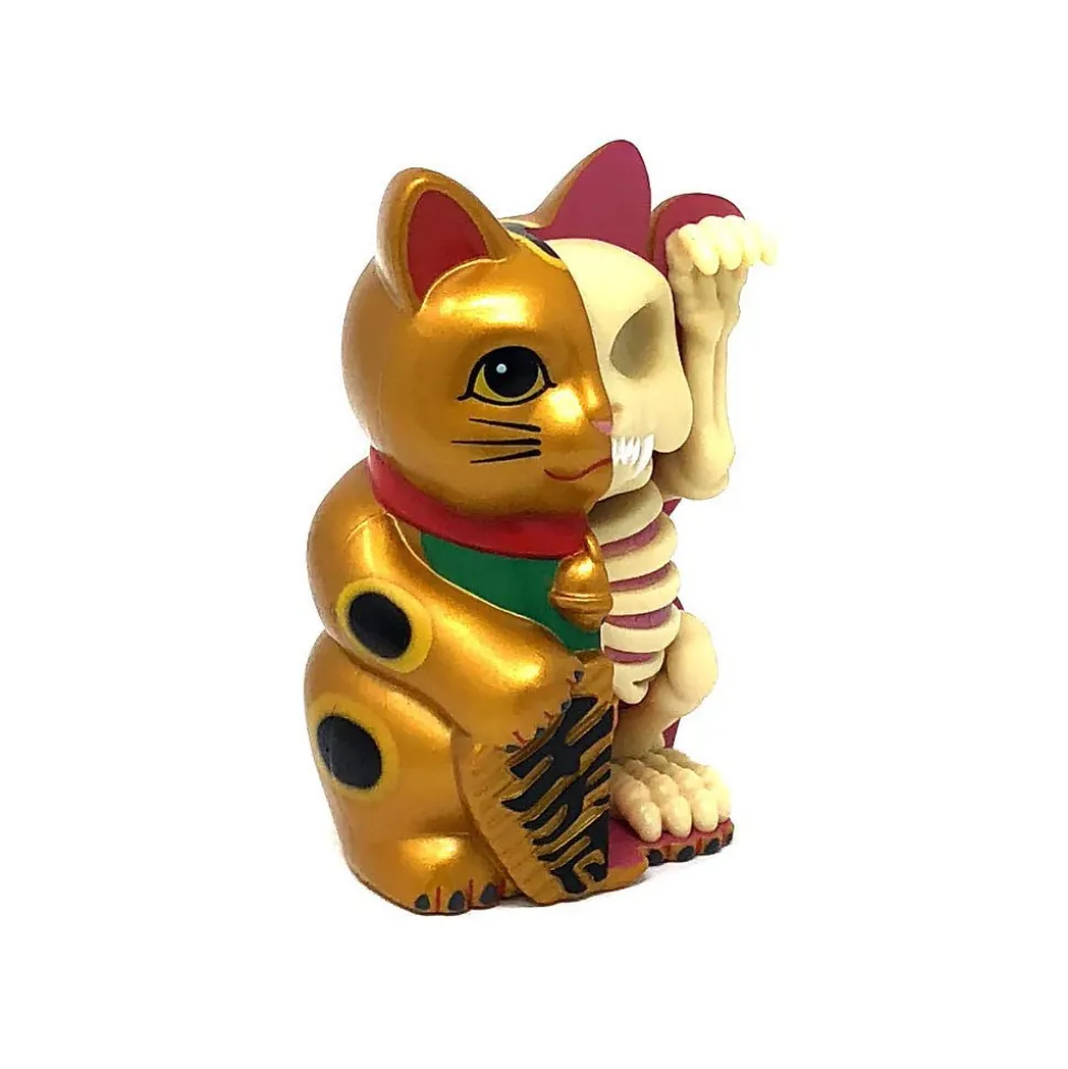 Fame Master - Small Fortune Cat - Gold - 4D Master - Mighty Jaxx - Jason Freeny - Body Anatomy - XX Ray - Art Toys - Avvenice