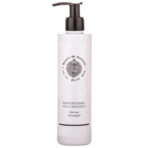 Farmacia SS. Annunziata 1561 - Shower Gel with Marigold - Slightly Foaming - Rigorously formulated - Calendula Extract - Avvenice