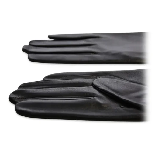 Fefè Napoli - Black Leather Woman Gloves - Gloves - Handmade in Italy - Luxury Exclusive Collection - Avvenice