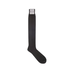 Fefè Napoli - Black Silk Gentleman Men's Socks - Socks - Handmade in Italy - Luxury Exclusive Collection - Avvenice
