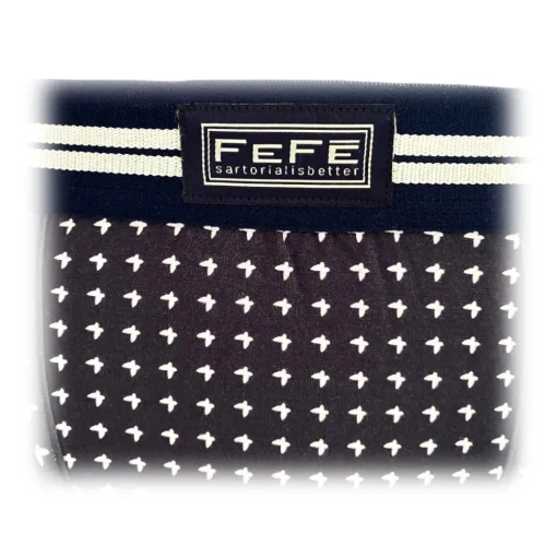 Fefè Napoli - Blue Butterfly Man Underwear - Underwear - Handmade in Italy - Luxury Exclusive Collection - Avvenice