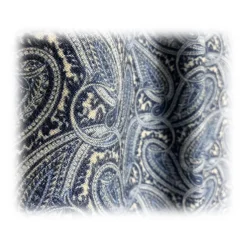 Fefè Napoli - Blue Cash Double Gentleman Scarf - Scarves and Foulards - Handmade in Italy - Luxury Exclusive Collection - Avvenice
