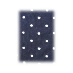 Fefè Napoli - Blue Dandy Pois Men's Socks - Socks - Handmade in Italy - Luxury Exclusive Collection - Avvenice