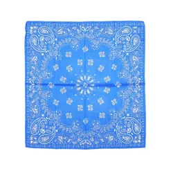Fefè Napoli - Blue Denim Silk Cotton Bandana - Scarves and Foulards - Handmade in Italy - Luxury Exclusive Collection - Avvenice