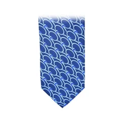 Fefè Napoli - Blue Medallion Dandy Silk Tie - Ties - Handmade in Italy - Luxury Exclusive Collection - Avvenice