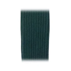 Fefè Napoli - Green England Men's Short Socks - Socks - Handmade in Italy - Luxury Exclusive Collection - Avvenice
