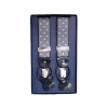 Fefè Napoli - Grey Elephant Dandy Suspenders - Braces - Handmade in Italy - Luxury Exclusive Collection - Avvenice