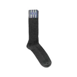 Fefè Napoli - Grey England Men's Short Socks - Socks - Handmade in Italy - Luxury Exclusive Collection - Avvenice