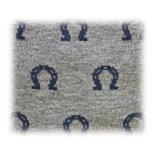 Fefè Napoli - Grey Horseshoe Short Scaramantia Men's Socks - Socks - Handmade in Italy - Luxury Exclusive Collection - Avvenice